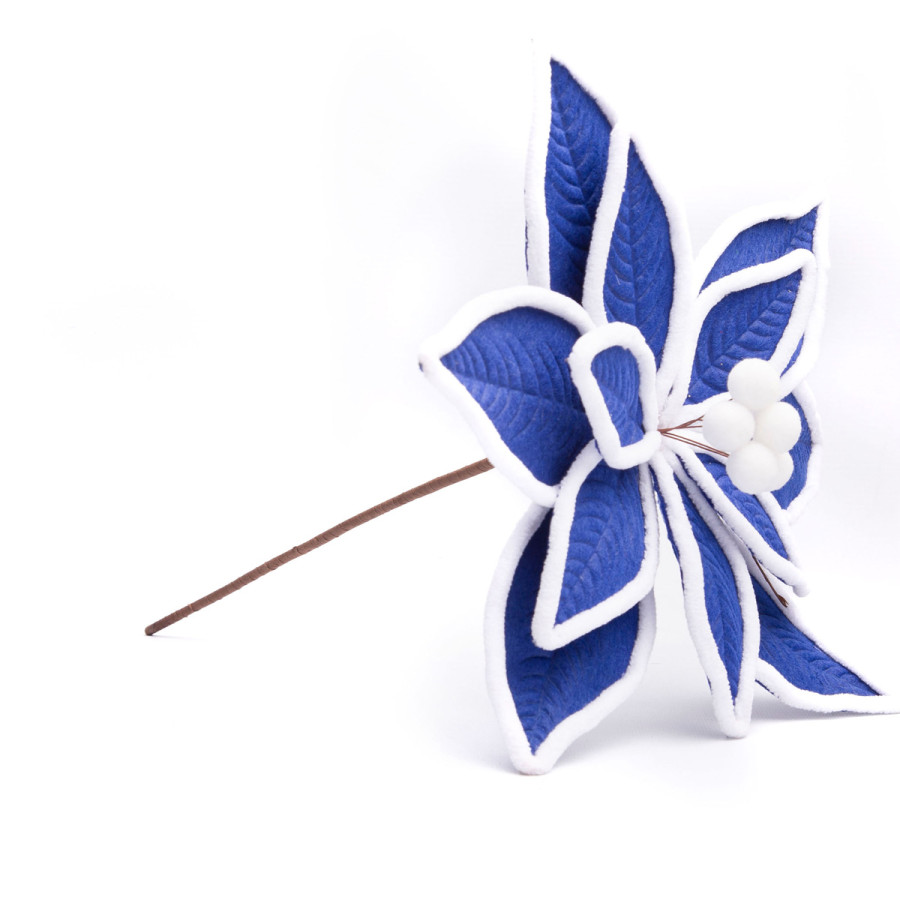 Adorno Estrella Federal Azul 22 cm Alparamis A24-3828