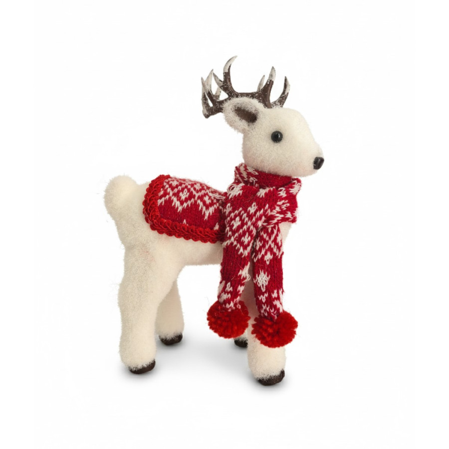 Adorno Reno con Manta 16x28 cm Alparamis