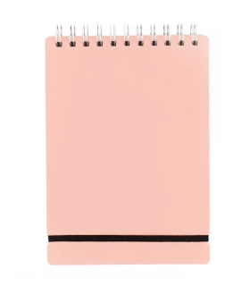 Anotador Studio A5 Liso De Cuero Reciclado Rosa