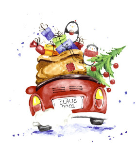 Servilletas 33 x 33 cm Xmas Drive