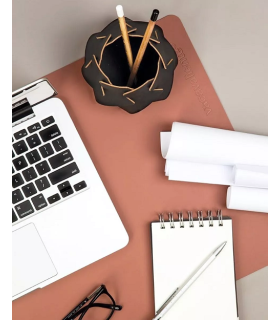 Anotador Studio A6 Liso De Cuero Reciclado Negro