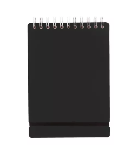 Anotador Studio A5 Liso De Cuero Reciclado Negro