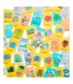 Cartas Didácticas Estaciones Clima Y Ropa Barco De Papel