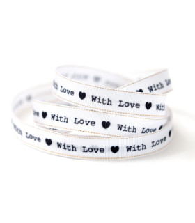 Cinta With Love 1 cm x 10 metros