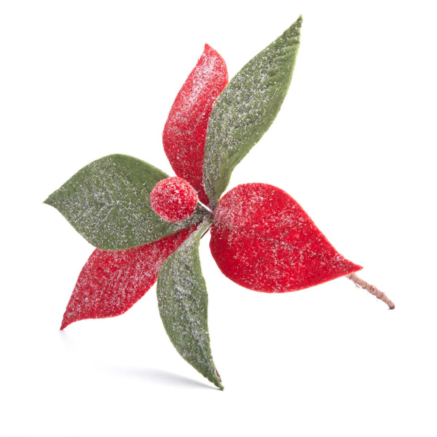 Adorno Estrella Federal Roja y Verde 22 cm Alparamis A24-3831