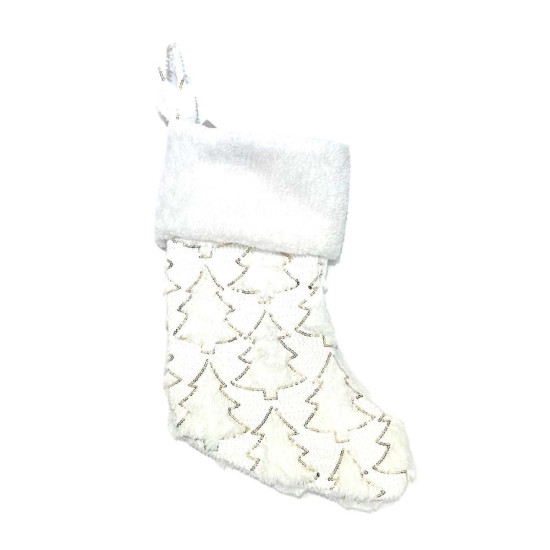 Adorno de Bota Navideña Pinos 48 cm Alparamis