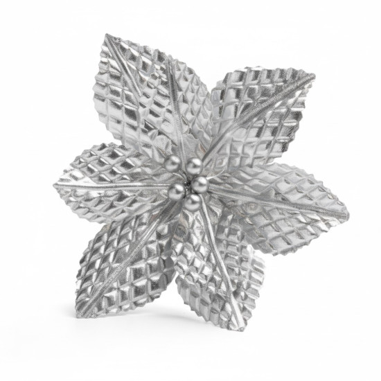 Adorno Estrella Federal Plateada 22 cm Alparamis A24-4173S