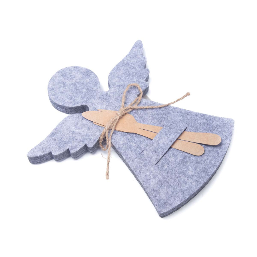 Posacubiertos de Fieltro Angel 22 cm Alparamis x 4
