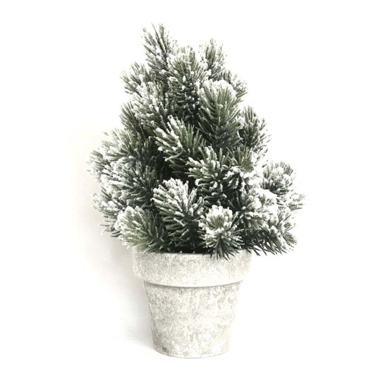 Árbol de Navidad Nevado en Maceta 24 cm Alparamis