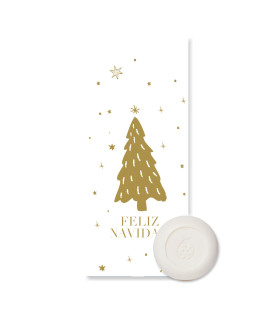 Caja Jabón Stamping Navidad Blanca