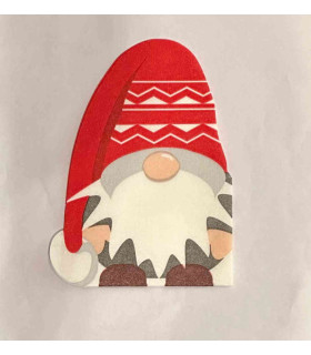 Servilletas Troqueladas 33 x 33 cm Silhouette Swedish Gnome