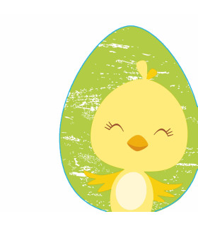 Servilletas Troqueladas 33 x 33 cm Silhouettes Cute Chicken