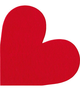 Servilletas Troqueladas 33 x 33 cm Silhouettes Heart Red