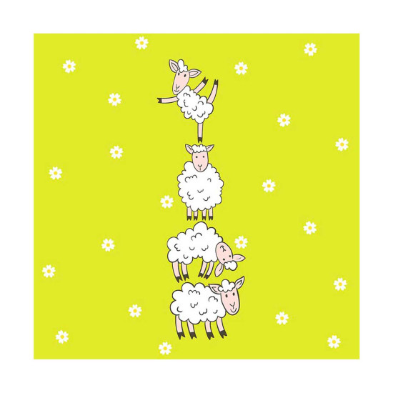 Servilletas 33 x 33 cm Happy Lambs