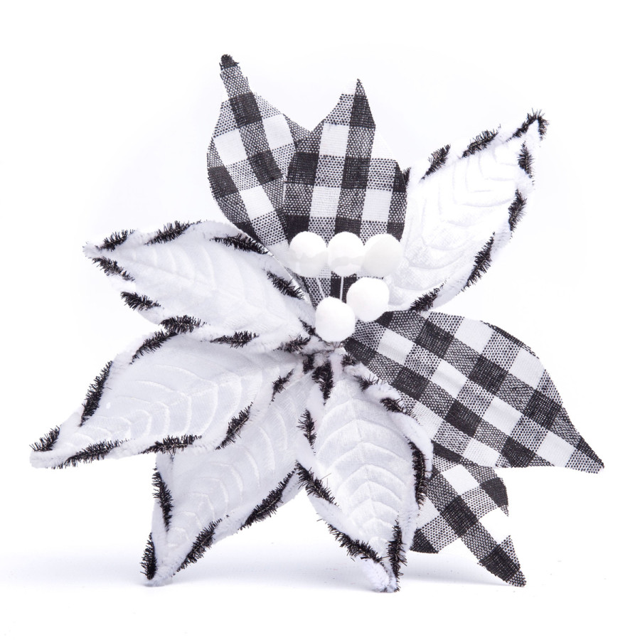 Adorno Estrella Federal a Cuadros Negra 22 cm Alparamis A24-4000