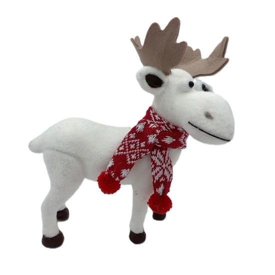 Adorno Alce con Bufanda 42x32 cm Alparamis