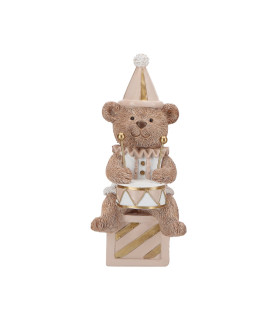 Adorno Osito con Instrumento 20 cm Alparamis