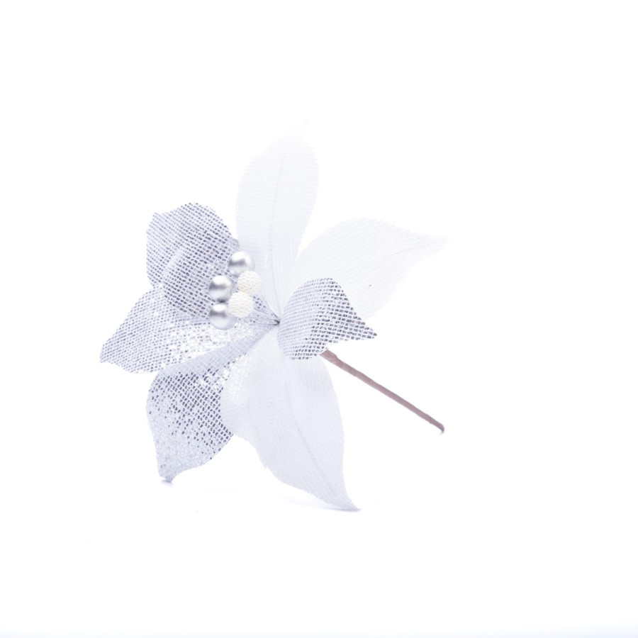 Adorno Estrella Federal Plateada 22 cm Alparamis A24-4055