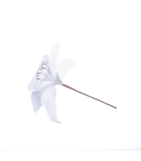 Adorno Estrella Federal Plateada 22 cm Alparamis A24-4055