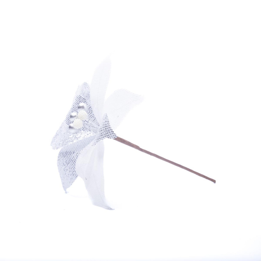 Adorno Estrella Federal Plateada 22 cm Alparamis A24-4055