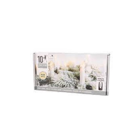 Set de 10 Velas Marfl con Ganchito y Timer Alparamis