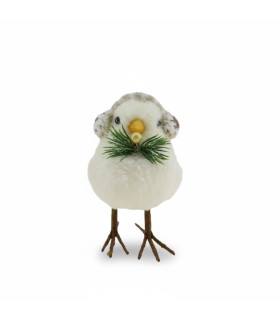 Adorno Pajarito con Orejeras 14x15 cm Alparamis