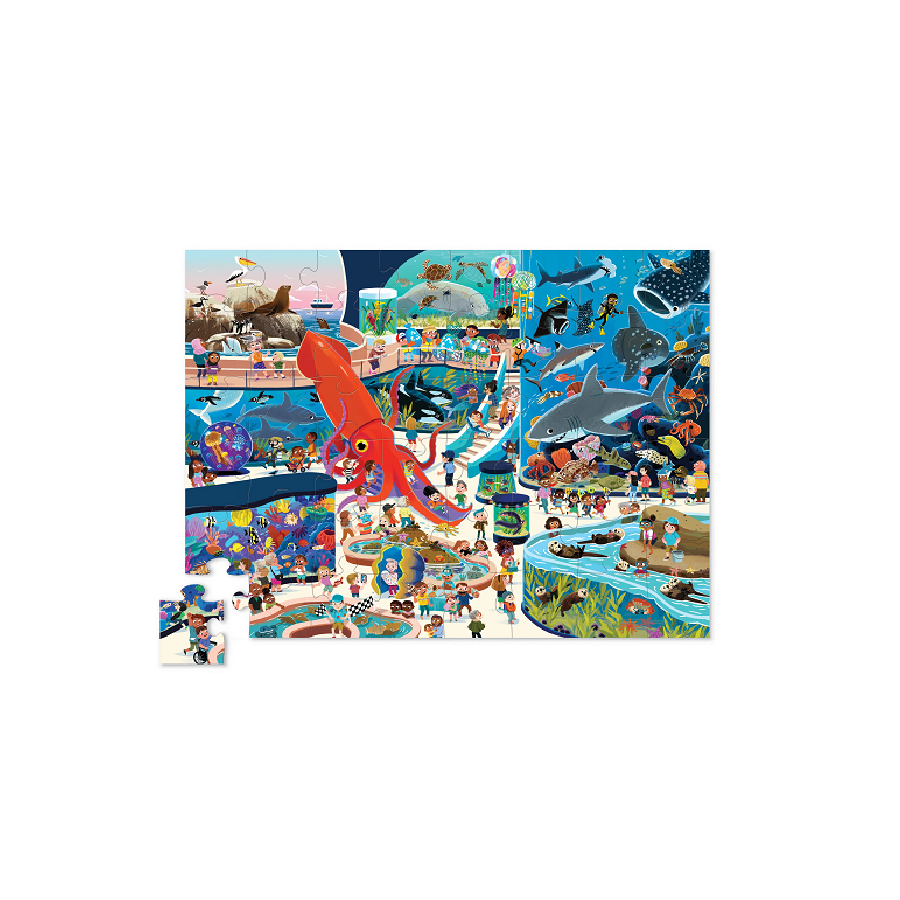 Puzzle De 48 Piezas Dia en el Acuario