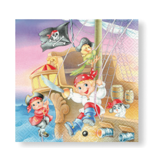 Servilletas 33 x 33 cm Pirate Kids