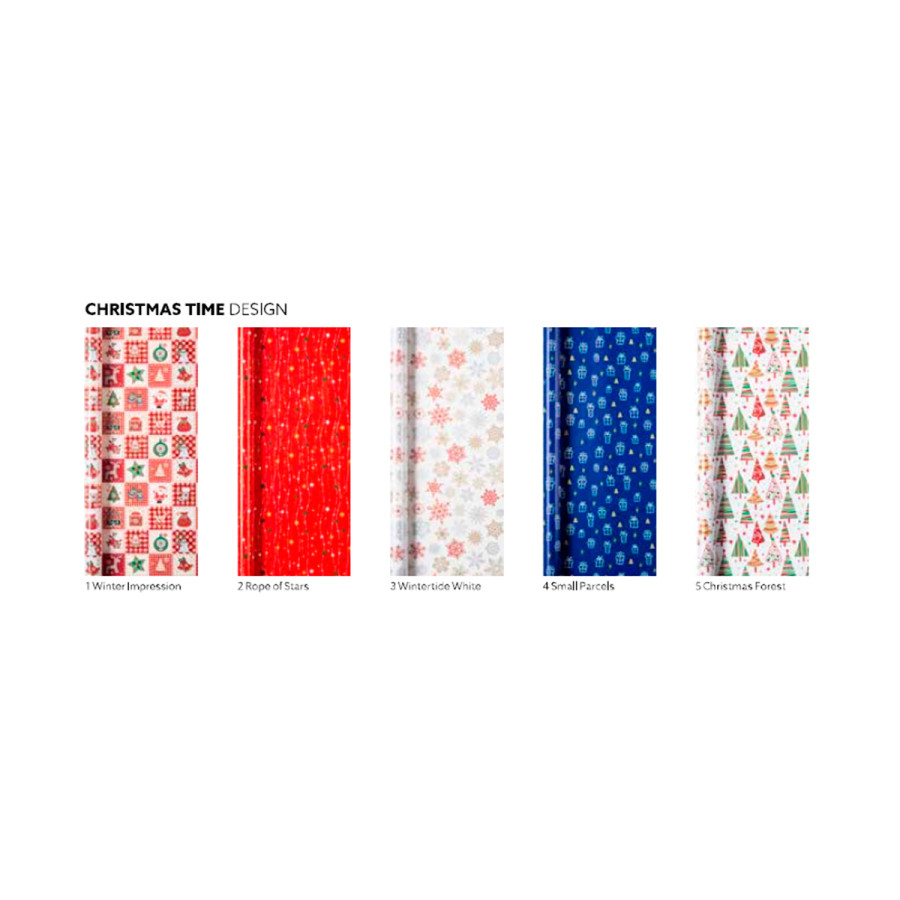 Papel de Regalo Christmas Time 200 x 70 cm