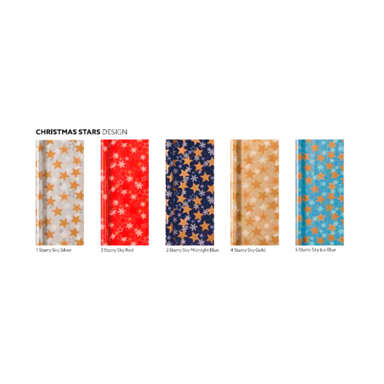Papel de Regalo Christmas Stars 200 x 70 cm