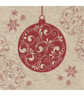 Servilletas Recicladas 24 x 24 cm Baubles Xmas