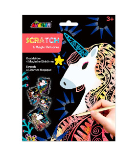 Scratch Art 4 Unicornios Mágicos Avenir