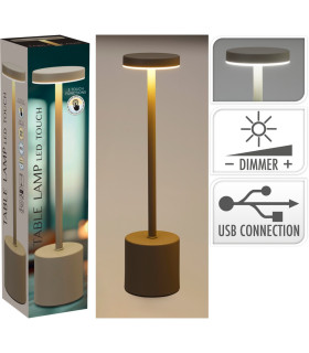 Lámpara de Mesa Recargable USB 34 cm Taupe Alparamis