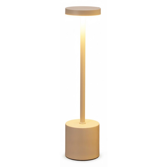 Lámpara de Mesa Recargable USB 34 cm Crema Alparamis