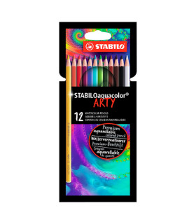 Lápices Aquacolor Arty Stabilo x 12