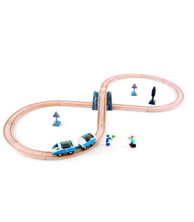 Set de Pista de Trenes en Forma de 8 Hape Vías de Juguete
