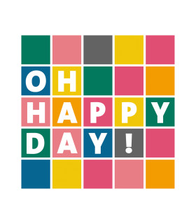 Servilletas 33 x 33 cm Happy Day