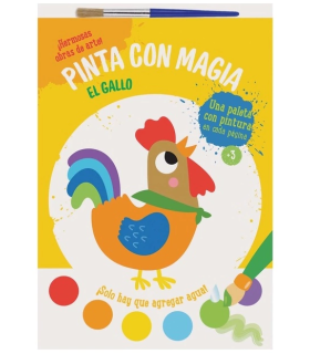 Pinta con magia El gallo