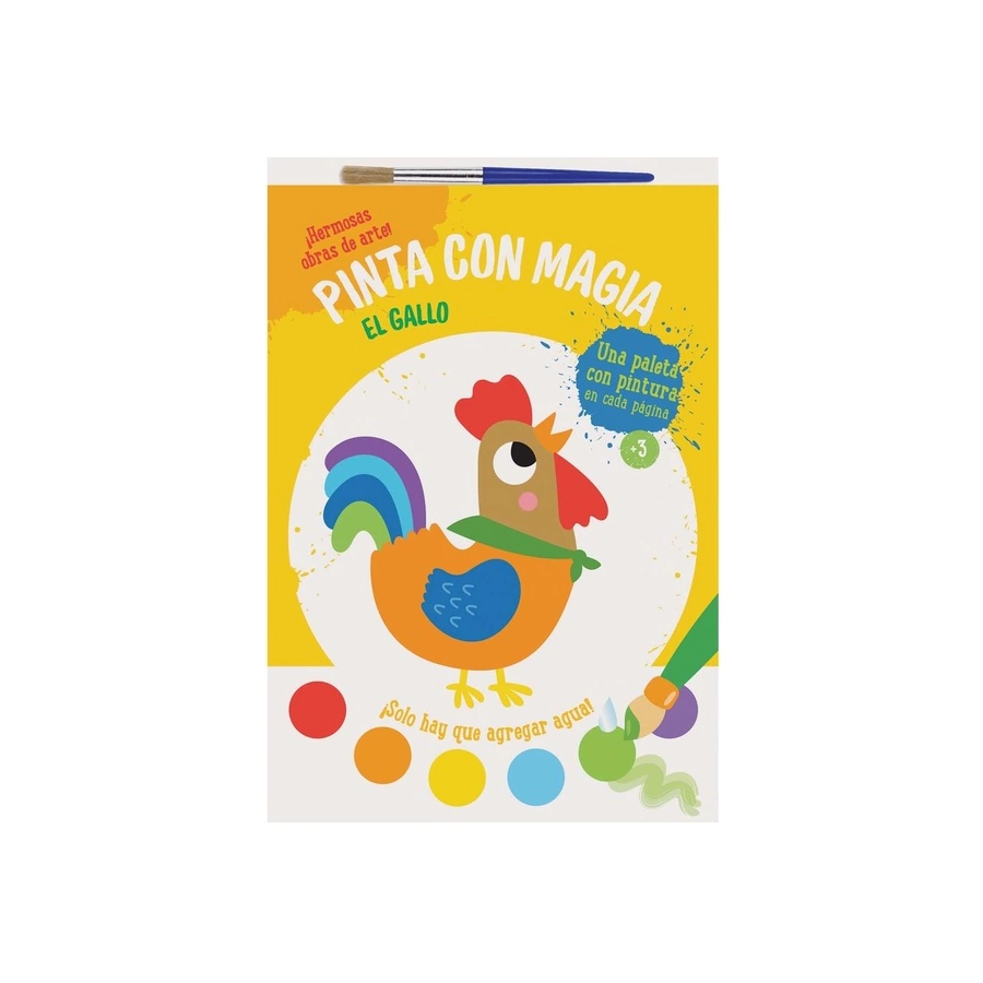 Pinta con magia El gallo
