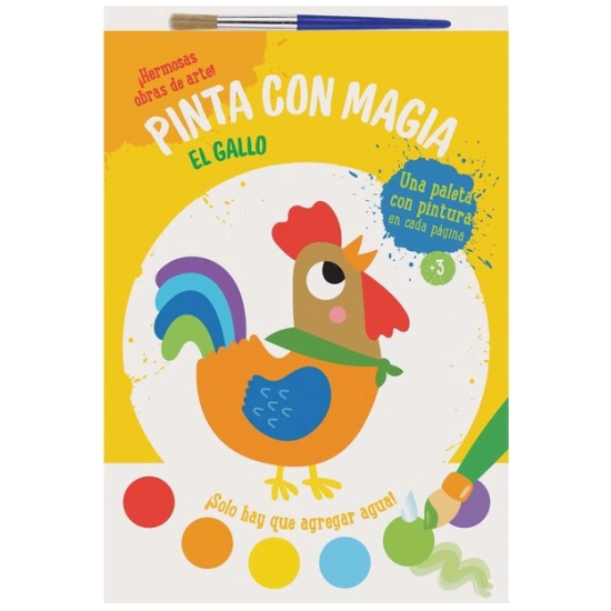 Pinta con magia El gallo