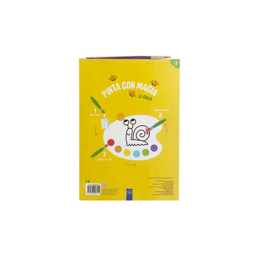 Pinta con magia El gallo