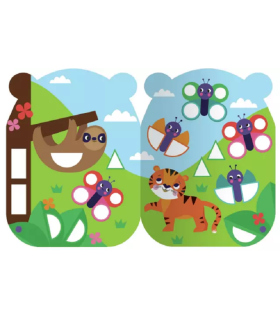 Stickers Formas Hola Pequeño Tigre