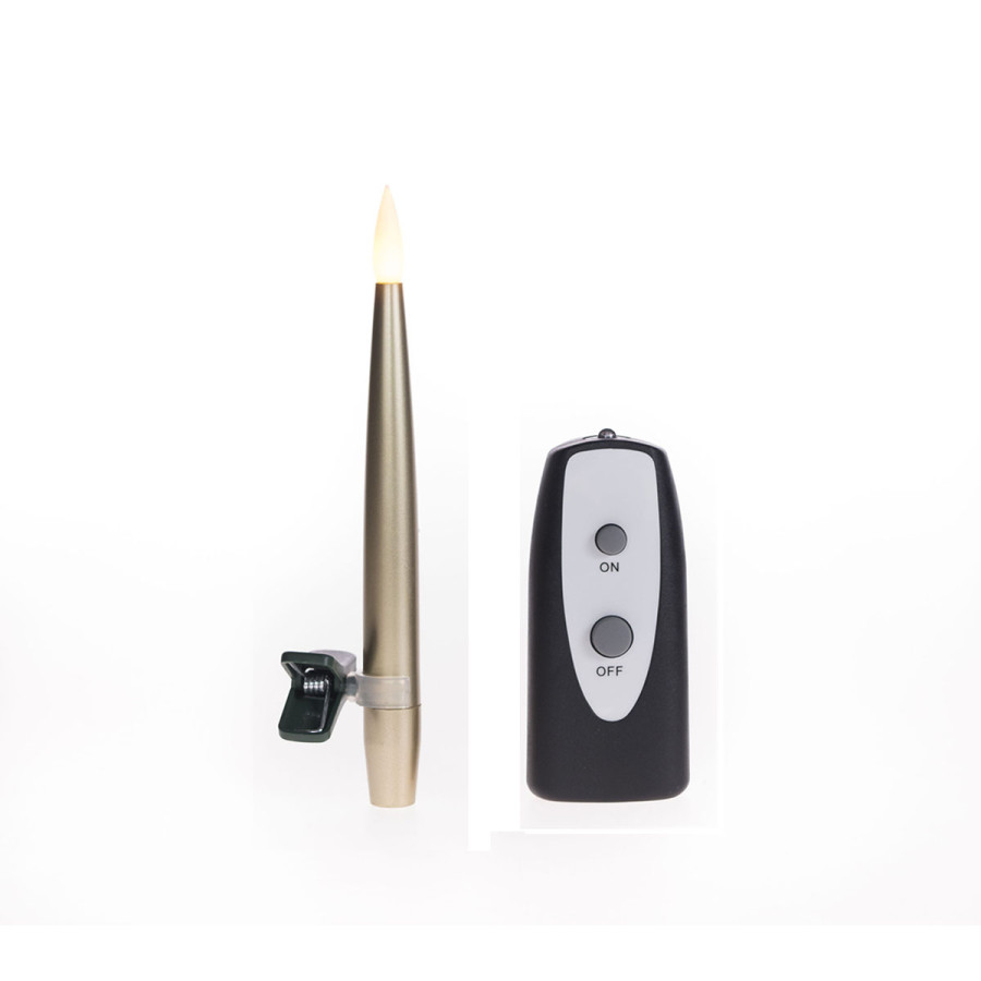 Vela LED dorada x 10 Alparamis