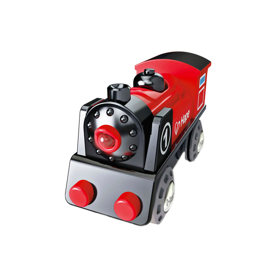 Locomotora Roja a Pilas para Tren de Juguete Hape