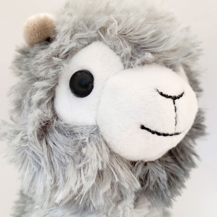 Peluche Térmico Llama Gris Fur Buddies