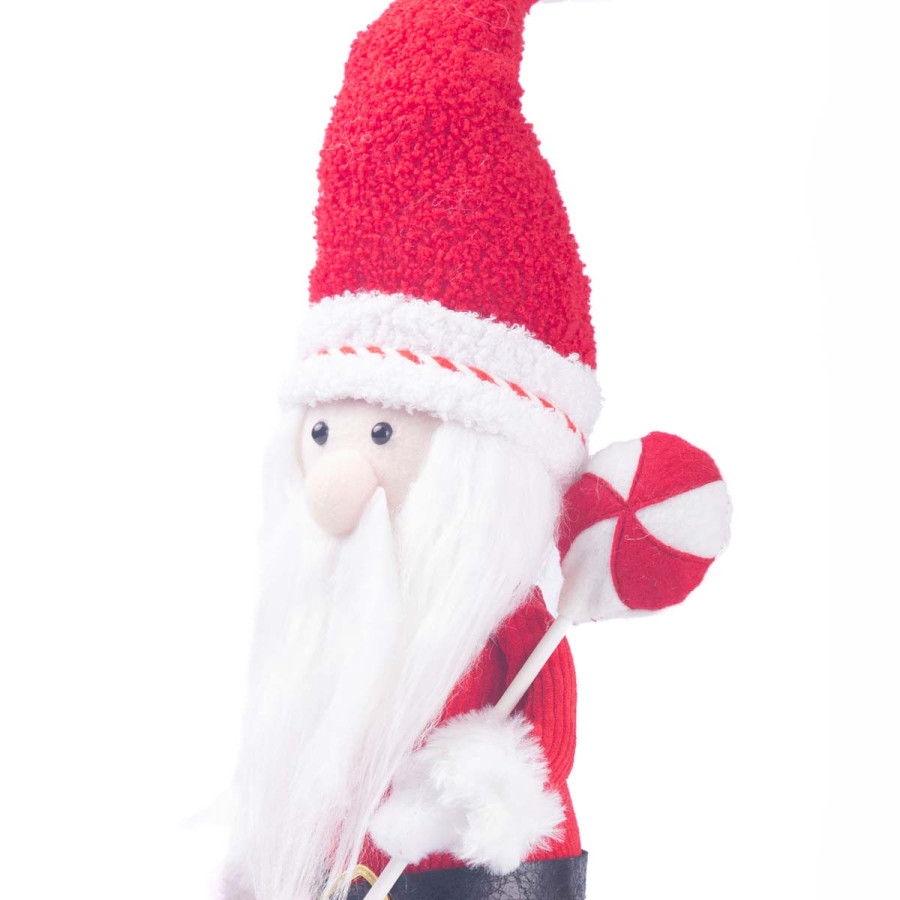 Adorno de Santa con Candy Piernas Extensibles 63 cm Alparamis