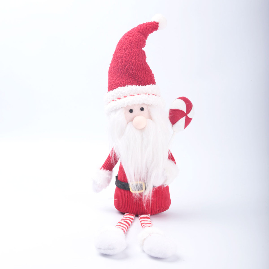 Adorno de Santa Sentado Piernas Extensibles 61 cm Alparamis