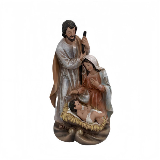 Pesebre de Navidad Sagrada Familia 11x18x10 cm Alparamis