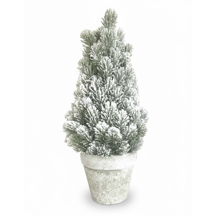 Árbol de Navidad Nevado en Maceta 49 cm Alparamis