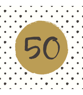 Servilletas 33 x 33 cm 50th Birthday
